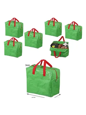 50L Green Sports Ball Bag – 3‑Pack for Football, Rugby & Hockey