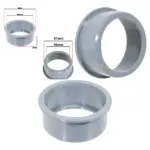 50mm Grey Push‑Fit Waste Pipe Reducer & Seal Ring for Soil Stack