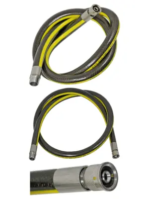 5ft 1/2" Oven & Cooker Gas Supply Hose – Straight Bayonet, CE