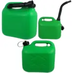 5L Green Jerry Can with Flexible Spout – Petrol/Diesel for Car & Van