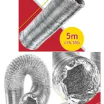 5m Aluminium Flexible Dryer Exhaust Hose – 100mm for Indesit