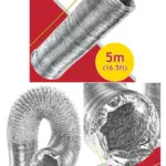 5m Aluminum Dryer Vent Hose – Universal Extra‑Long Exhaust Pipe