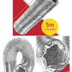 5m Aluminum Flexible Dryer Vent Hose - 100mm Diameter for Hotpoint