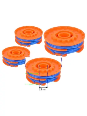 5m Dual Cutting Line and Spool Set for Qualcast Trimmer 2 Pack