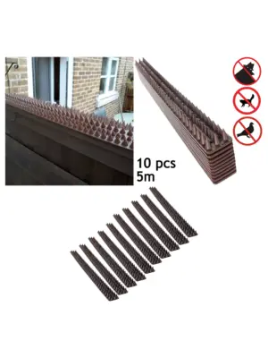 5m Garden Fence Security Spikes – Bird & Climbing Deterrent, 10 Pack