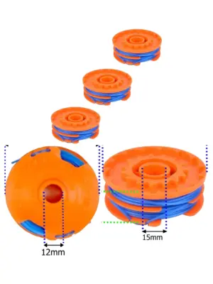 5m Twin Line Spool for Qualcast Garden Trimmer – 3 Pack