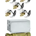 5x Motorised 2‑Port Inline Zone Valve 22mm for Honeywell V4043 Boiler