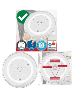 6-Lug Glass Microwave Turntable Plate - Y-Type 14-36 cm 360mm