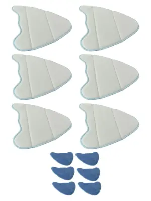 6 Pack Microfiber Pads for Abode ADSM4001 Steam Mop – Reusable