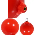 6-Pack Plastic Toilet Cistern Ball Float with 5/16 Brass Thread