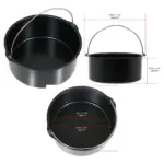 6‑Piece Baking Tray Set for Philips Viva Air Fryer – fits major models