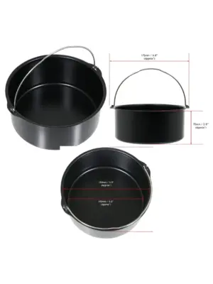 6‑Piece Baking Tray Set for Philips Viva Air Fryer – fits major models
