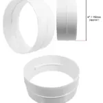 6" Vent Hose Extension Adapter – Duct Pipe Outlet Ring, 152mm