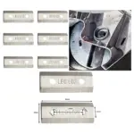 6 x 64mm Metal Blades for Titan TTB353SHR & TTB355HR Garden Shredders