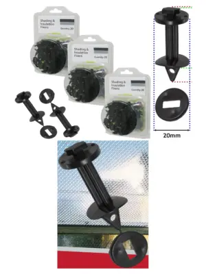 60 PVC Clips for Bubble‑Wrap Greenhouse Insulation & Shade Frame