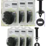 60 PVC Corner Clips for Greenhouse Insulation & Shade – Bubble Wrap