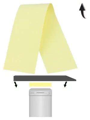60cm Anti‑Condensation Moisture Strip for Dishwasher, Washer & Dryer
