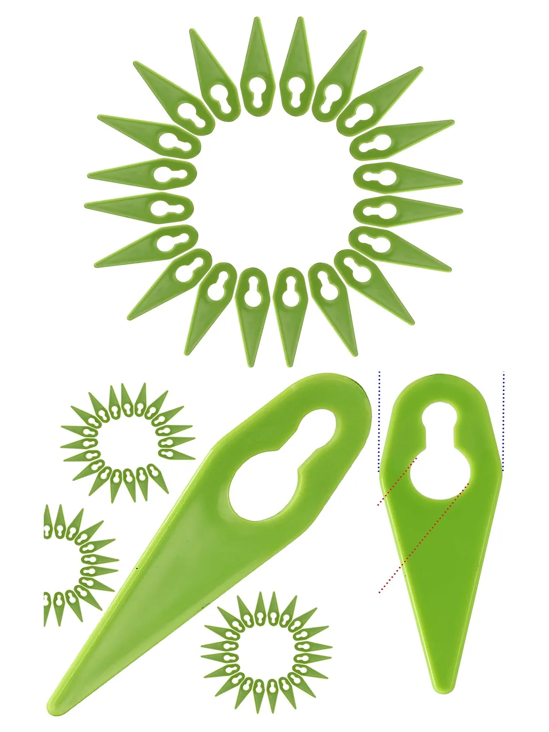 60pcs GTECH Plastic Trimmer Line for ST01-ST20 Grass Strimmer