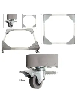 62cm Universal Adjustable Trolley Stand – Wheeled Lathe & Saw Bench