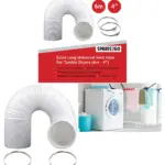 6m 100mm Hoover Dryer Vent Hose Kit with Screw Clips – Extra Long