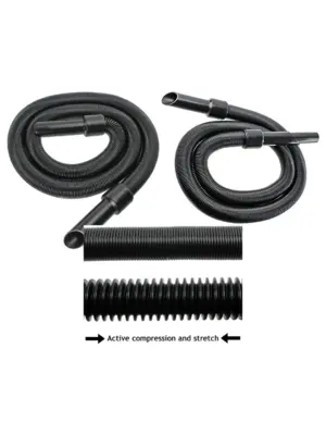 6m 32mm Extension Hose for Numatic Henry & Hetty Vacuums, Tool Adapter