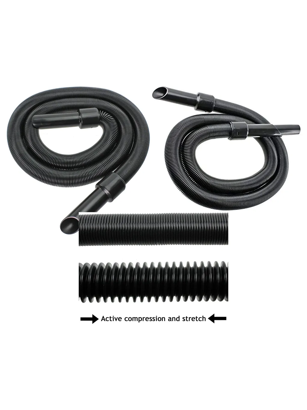 6m 32mm Extension Hose for Numatic Henry & Hetty Vacuums, Tool Adapter