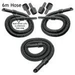 6m Extra-Long Karcher Vacuum Extension Hose with 3 Adapters