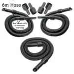 6m Extra‑Long Vacuum Hose Kit for Guild – 6 m Pipe + 3 Adapters