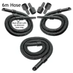 6m Extra Long Vacuum Hose Kit for MacAllister – 6m Pipe + 3 Adapters