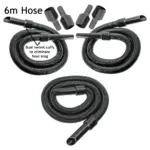 6m Extra‑Long Vax Vacuum Cleaner Hose Kit with 3 Adapters