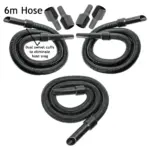 6m Nilfisk Vacuum Hose Extension Kit – 6‑meter Pipe with 3 Adapters