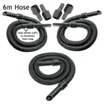 6m Universal Vacuum Hose Extension Kit with 3 Adapters – Extra Long
