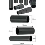 7‑Pack Universal Dust Extractor Adapters for 26‑38mm Sander Ports