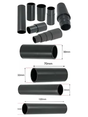 7‑Pack Universal Dust Extractor Adapters for 26‑38mm Sander Ports