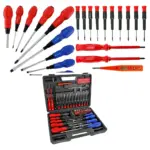 71-Piece Insulated Magnetic Screwdriver Bit Set Phillips, Flat & Torx