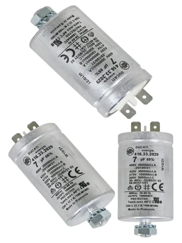 7µF Indesit Dryer Capacitor – Compatible with G75C, G84V, IDV65, IS70C