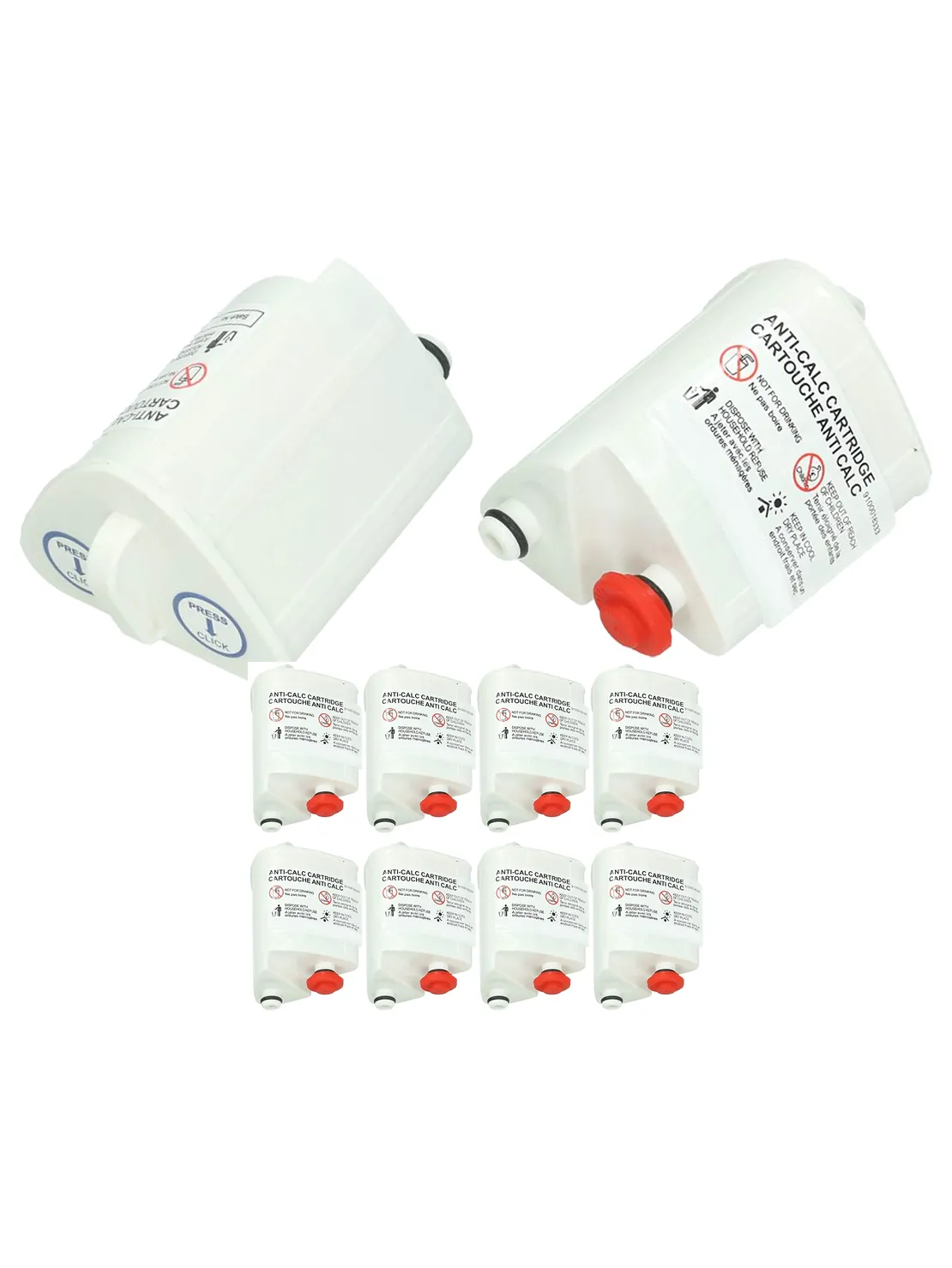 8-Pack Anti-Calc Filter Cartridges for Calor Steam Iron XD9060E0