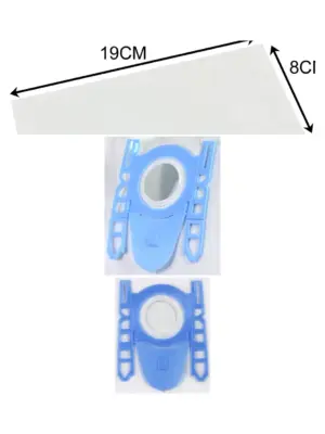 8-Pack Micro Fleece Dust Bags & Filters for Bosch Vacuum Cleaners