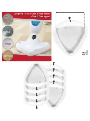 8 Pack Microfiber Cover Pads for Vax S87 & S88 Steam Cleaners
