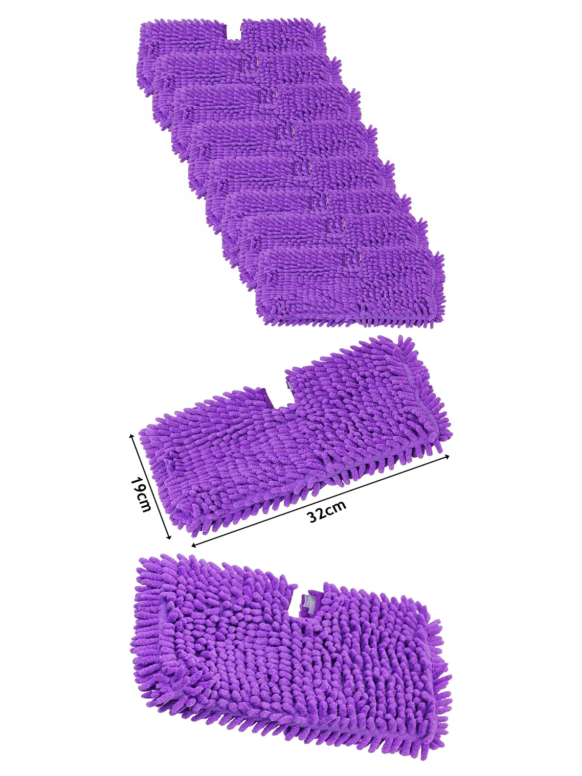 8-Pack Purple Pads for Shark Steam Mops
