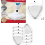 8-Pack Reusable Microfiber Cleaning Pads for VonHaus Steam Mop