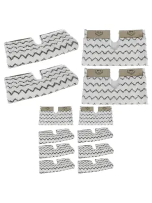 8-Pack Shark Steam Mop Replacement Pads Click N Flip for S6001/S6003