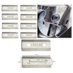 8 x 64mm Metal Blades for B+Q FPIS2500 / TRY2500SA Garden Shredder