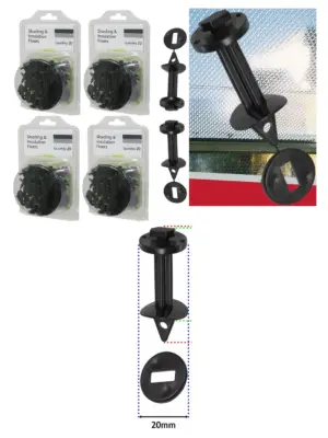 80 PVC Clips for Greenhouse Bubble Wrap Insulation & Shading