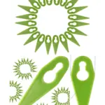 80pcs GTECH Plastic Grass Trimmer Blades for ST01-ST20