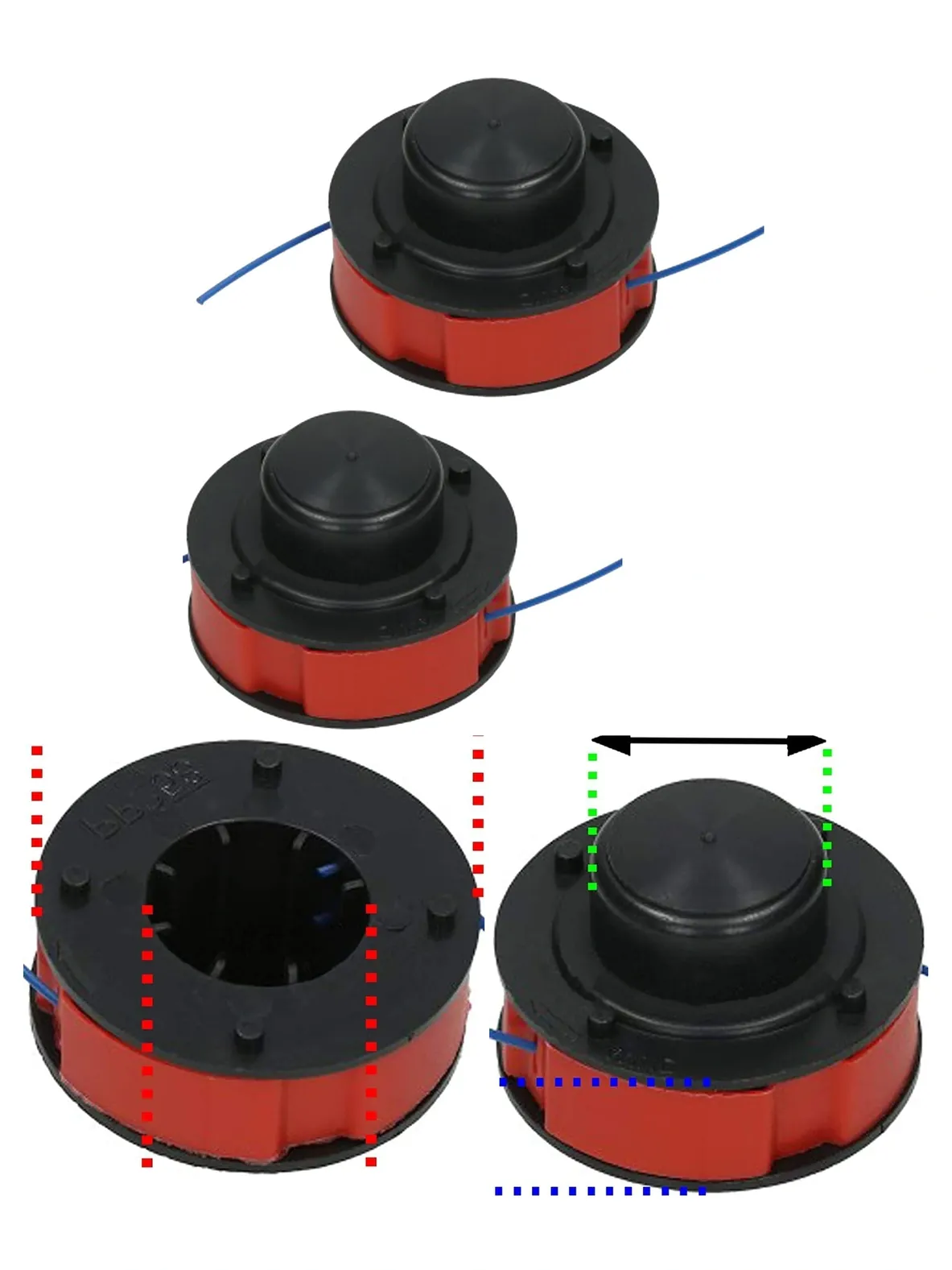 8m Garden Trimmer Line & Spool Set for Wilko DYM2122 – 2 Pack