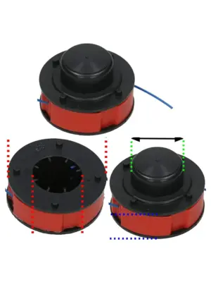 8m Grass Trimmer Line & Spool for Wickes 209304 String Trimmer
