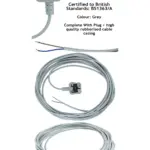 8m Grey Heavy-Duty Replacement Power Cord for VAX Vacuum Cleaners