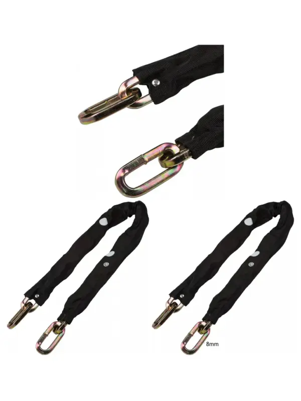 8mm Hardened Steel 3ft Security Chain Lock – Car & Garage Anti-Theft