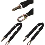 8mm x 3ft Hardened Steel Link Chain Lock for Bikes & Motorcycles